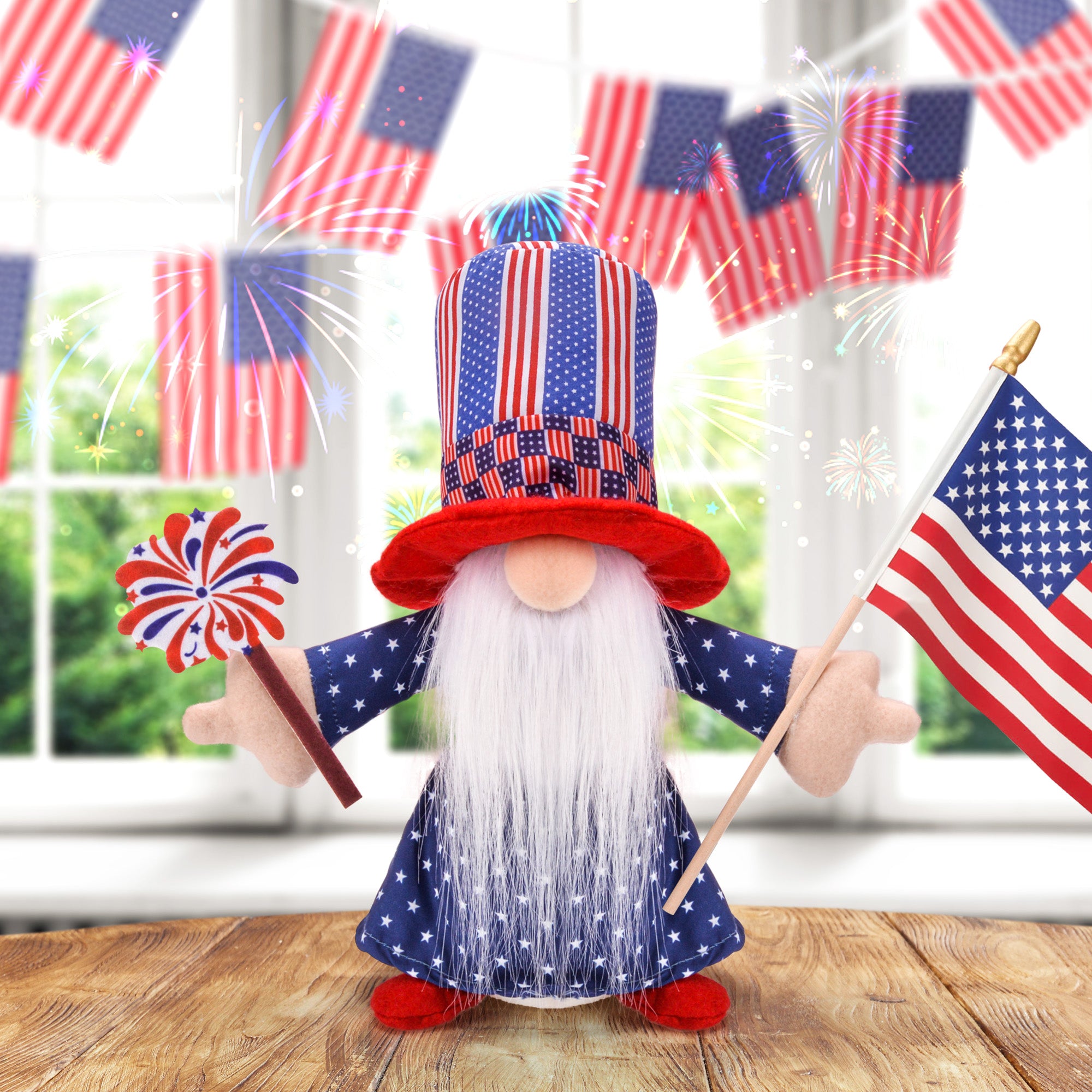 Patriotic Decoration Gnome
