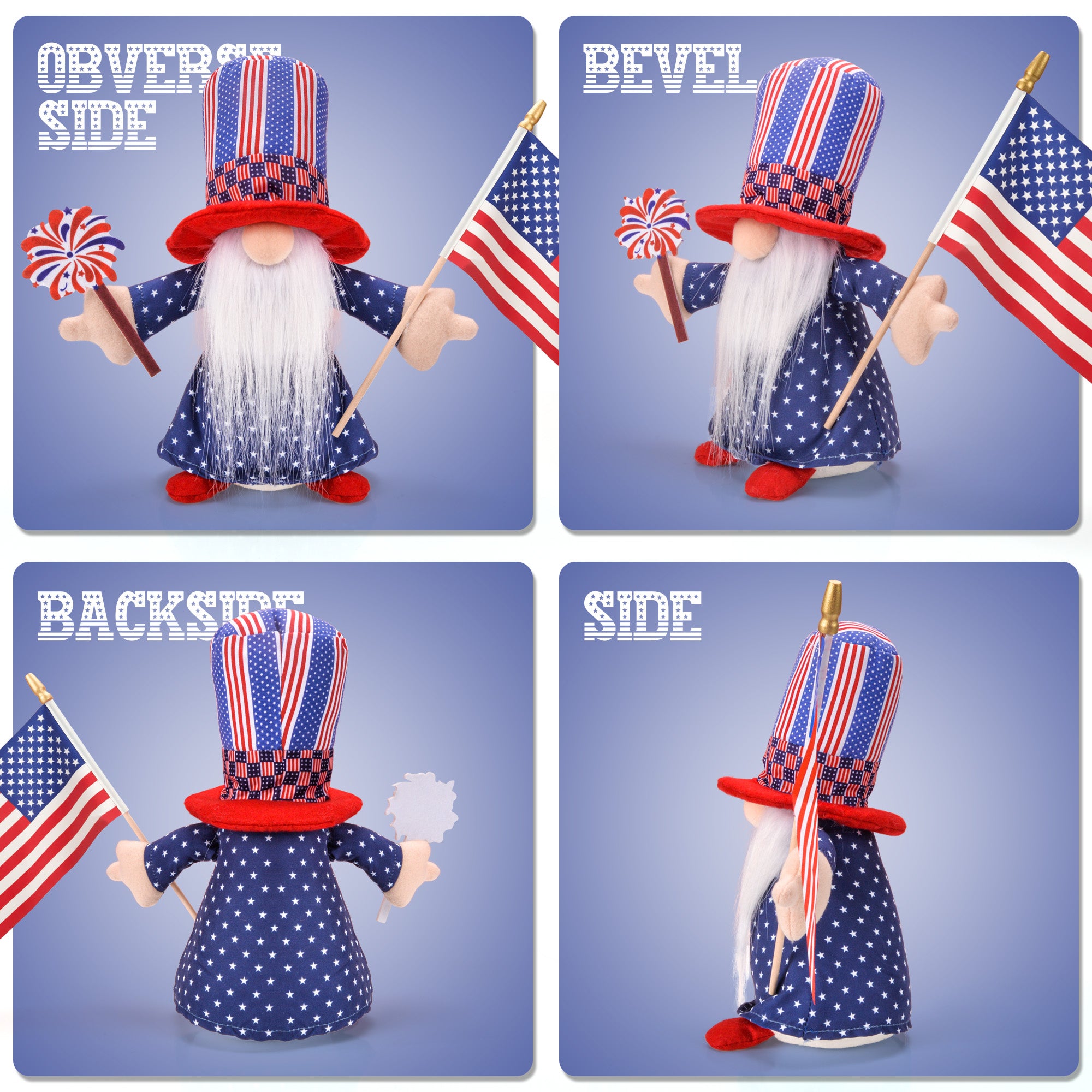 Patriotic Decoration Gnome