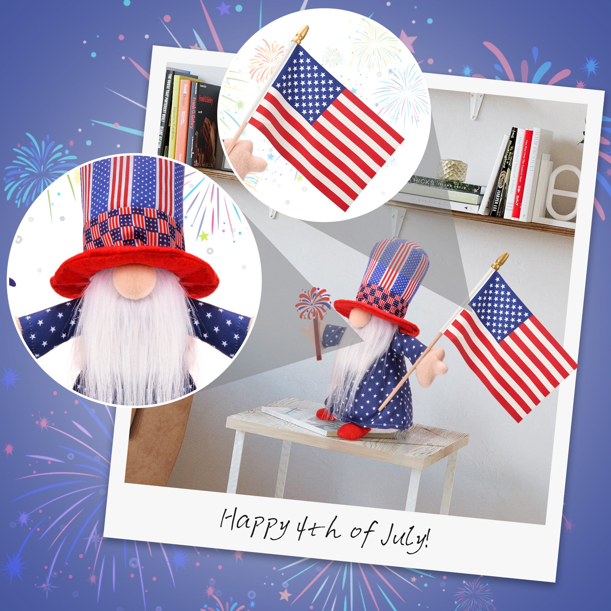 Patriotic Decoration Gnome