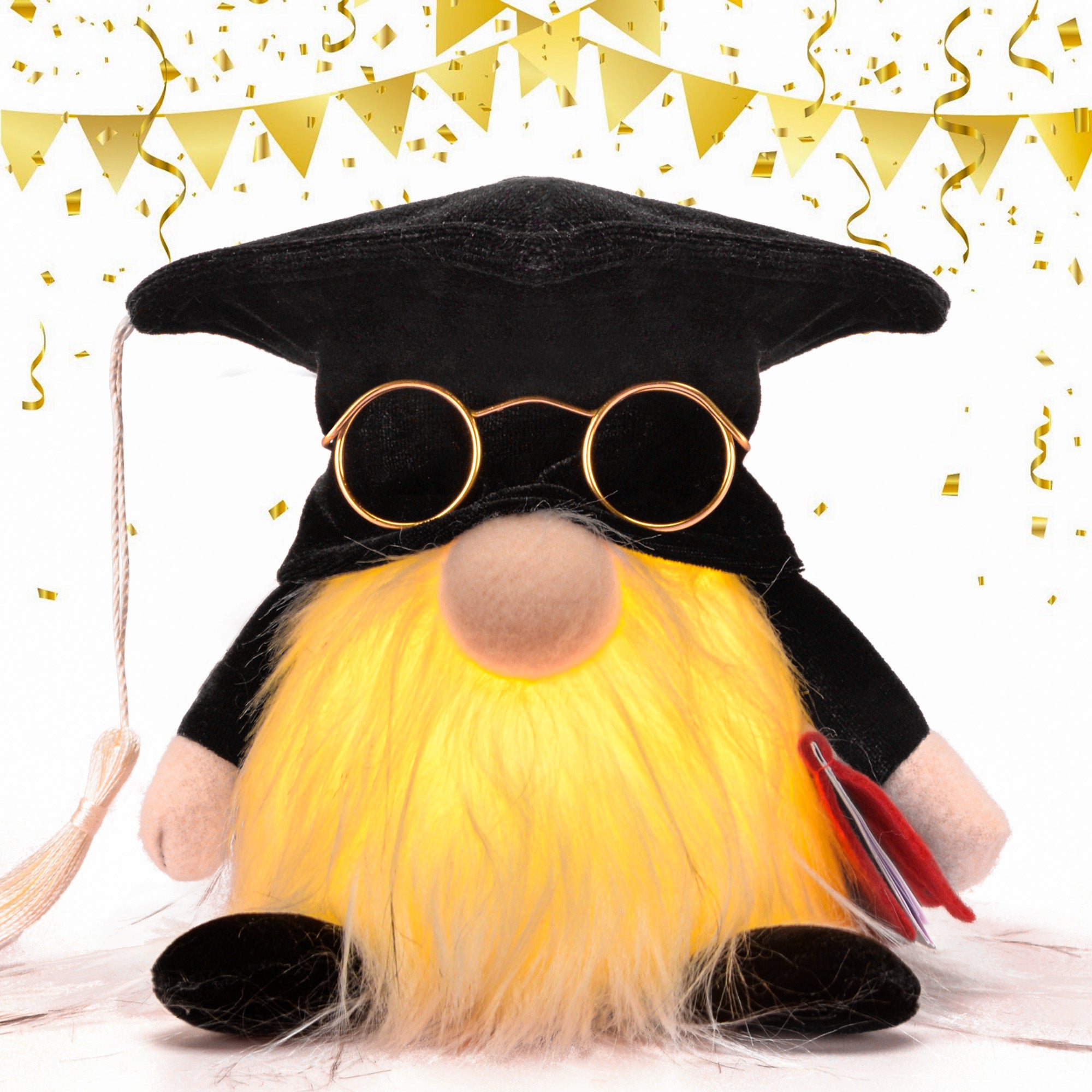 Lighted Graduation Gnome