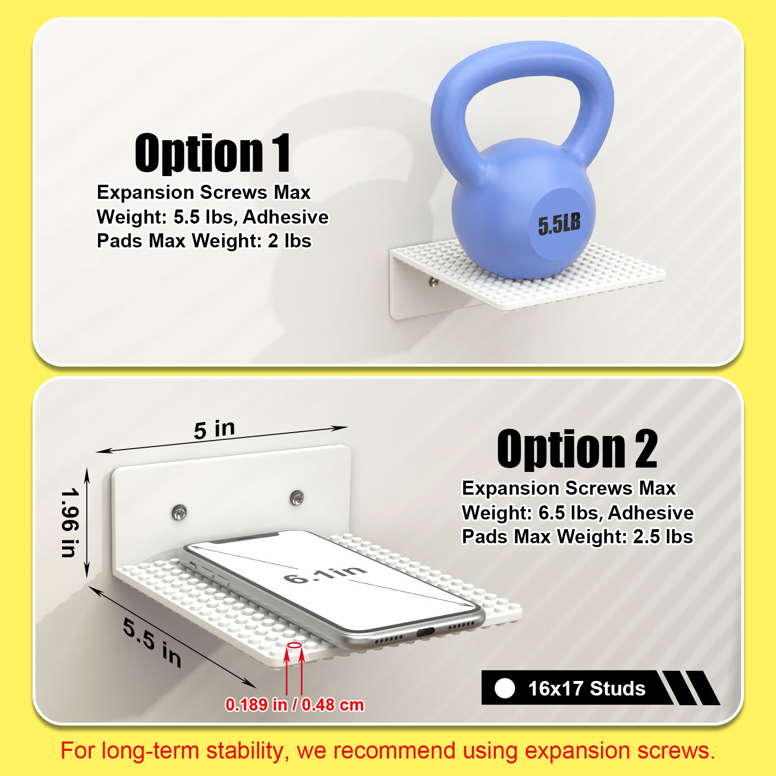 lego shelf display LGD-White-12pcs