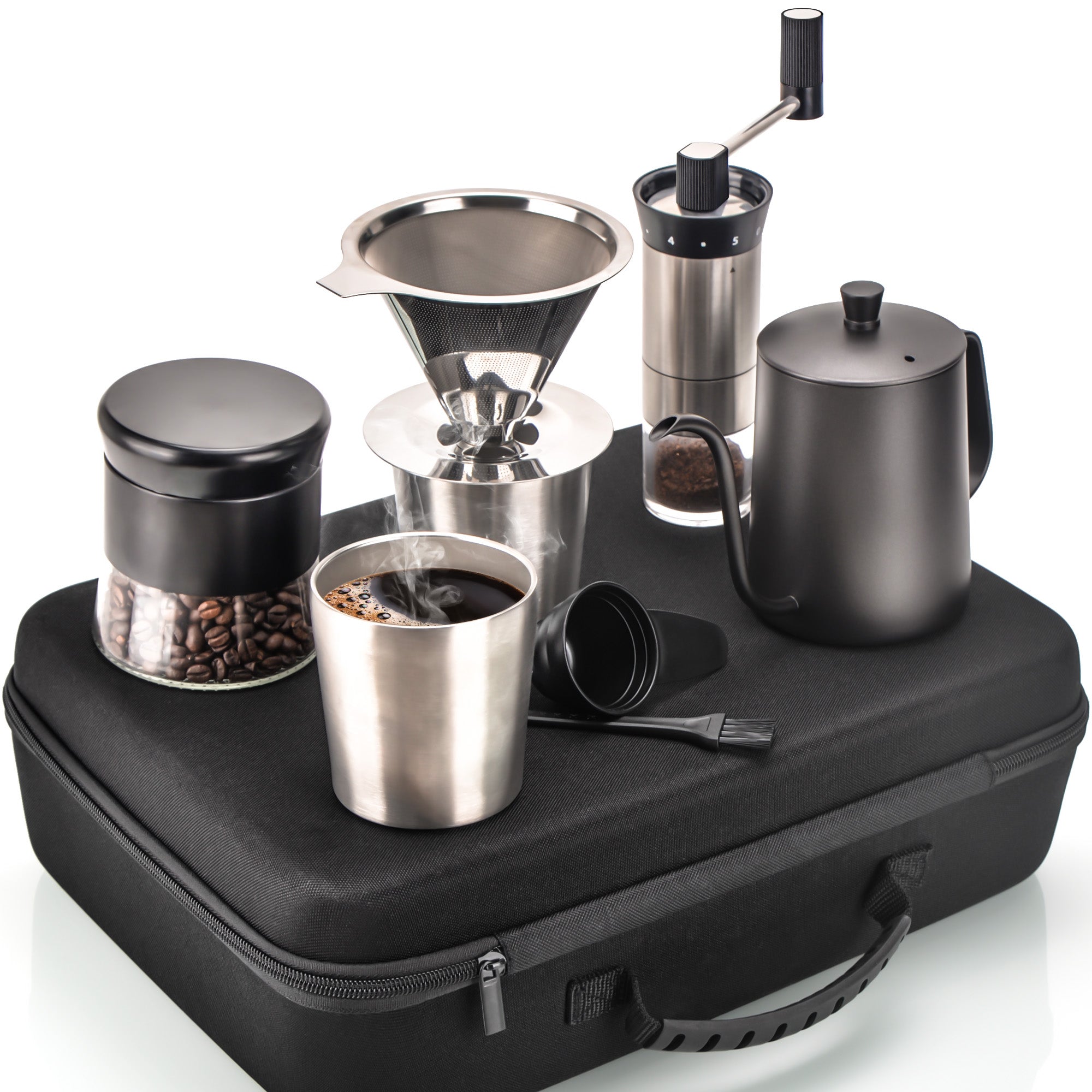 Outdoor Camping Pour Over Coffee Maker Set