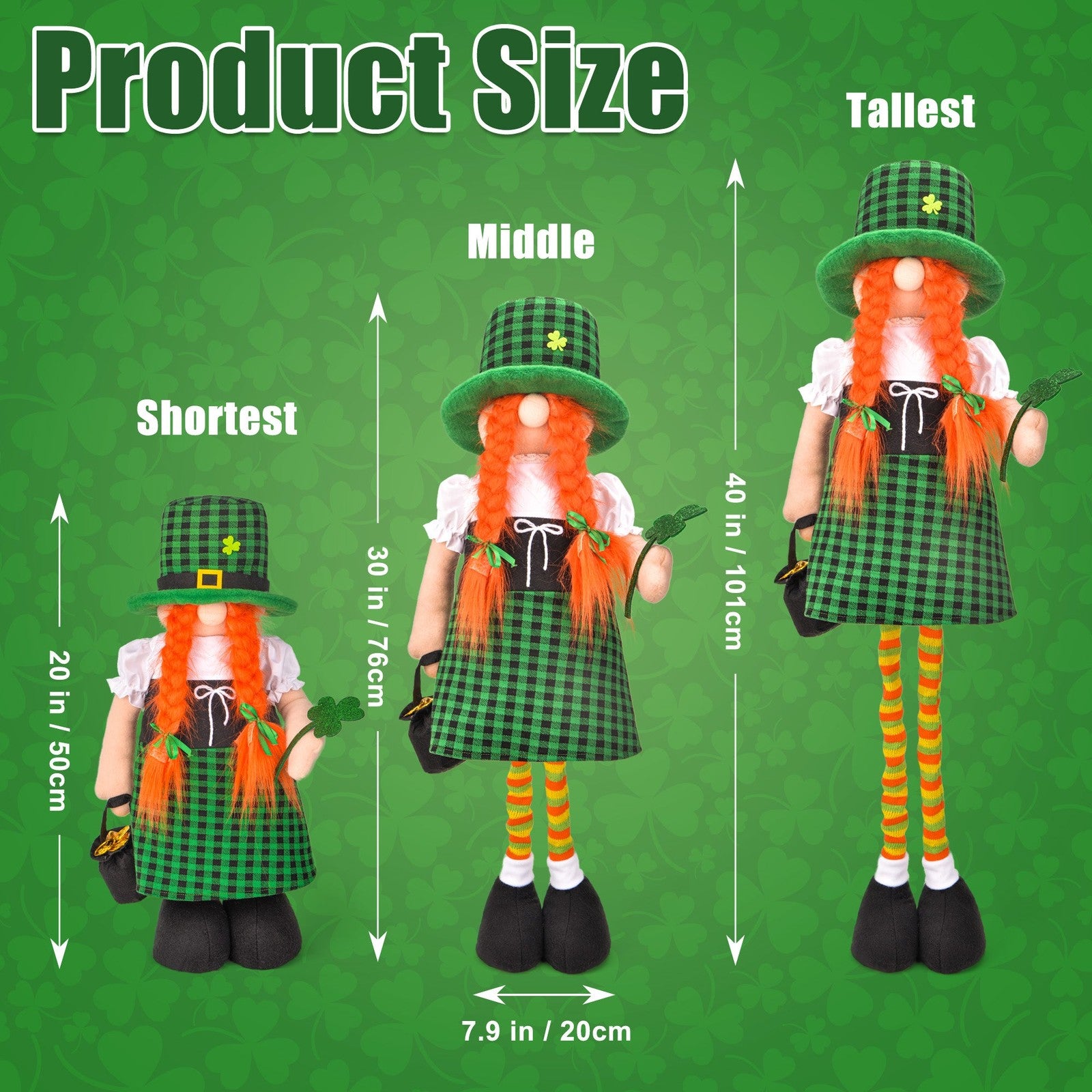 Saint Patricks Day Gnomes Girl