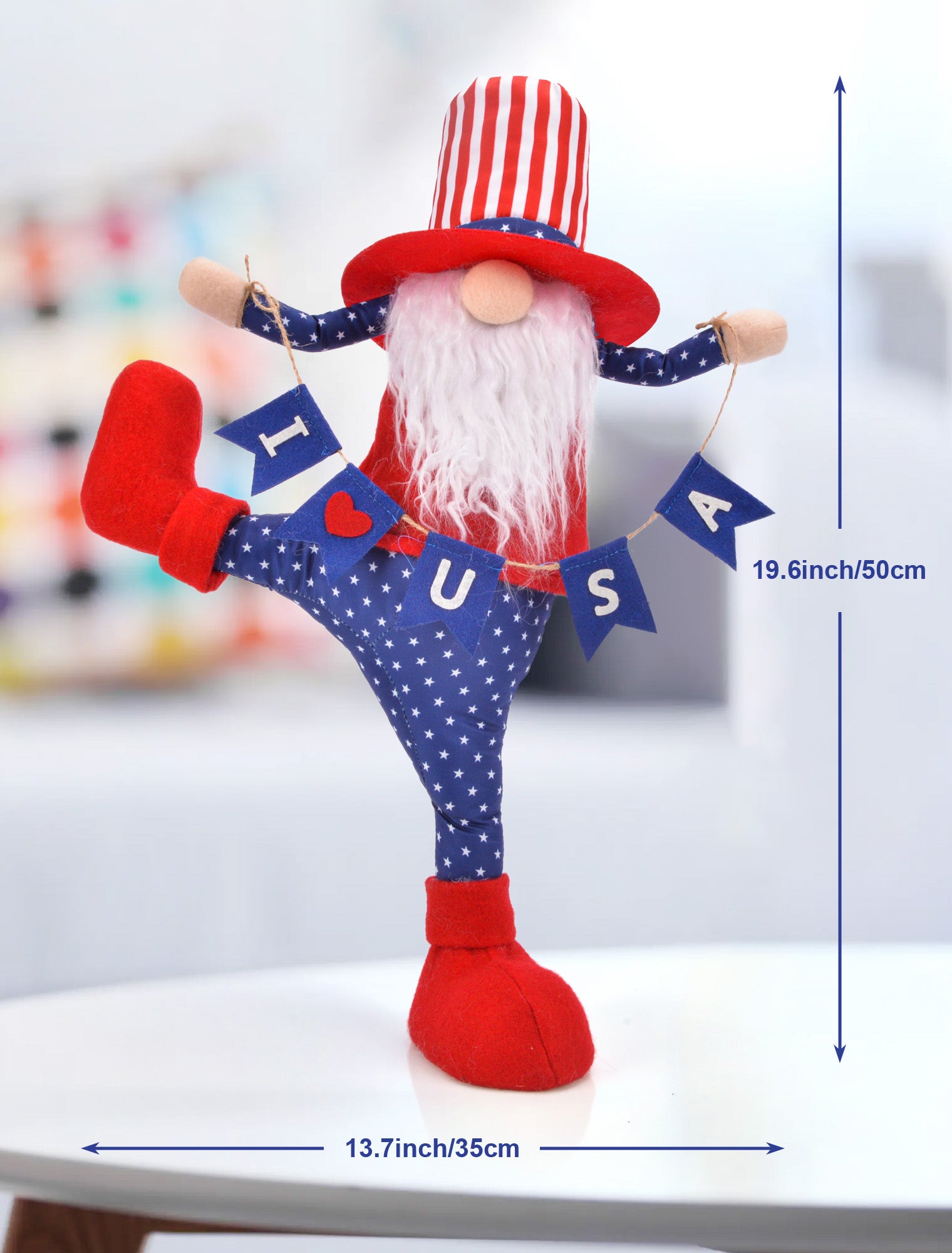 Patriotic Gnomes Plush Decorations