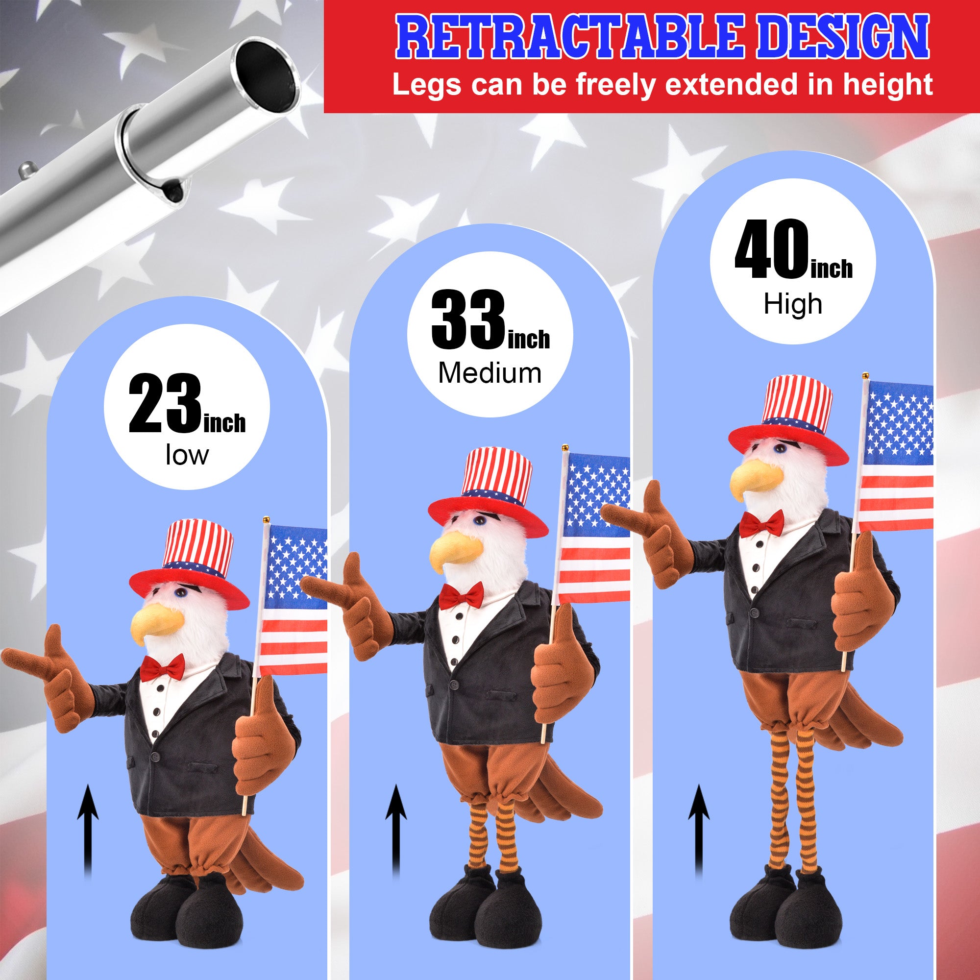 Plush Bald Eagle Doll