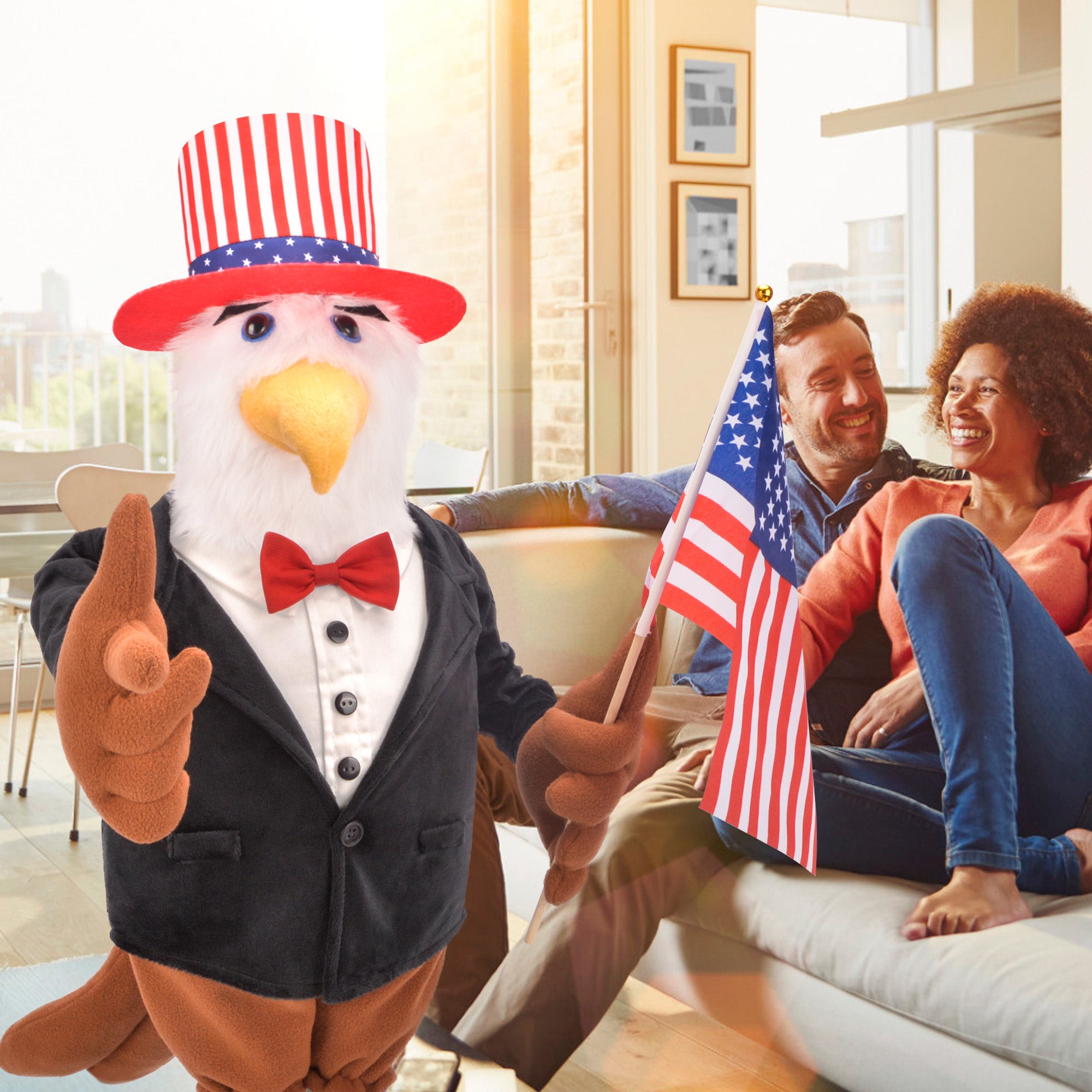 Plush Bald Eagle Doll