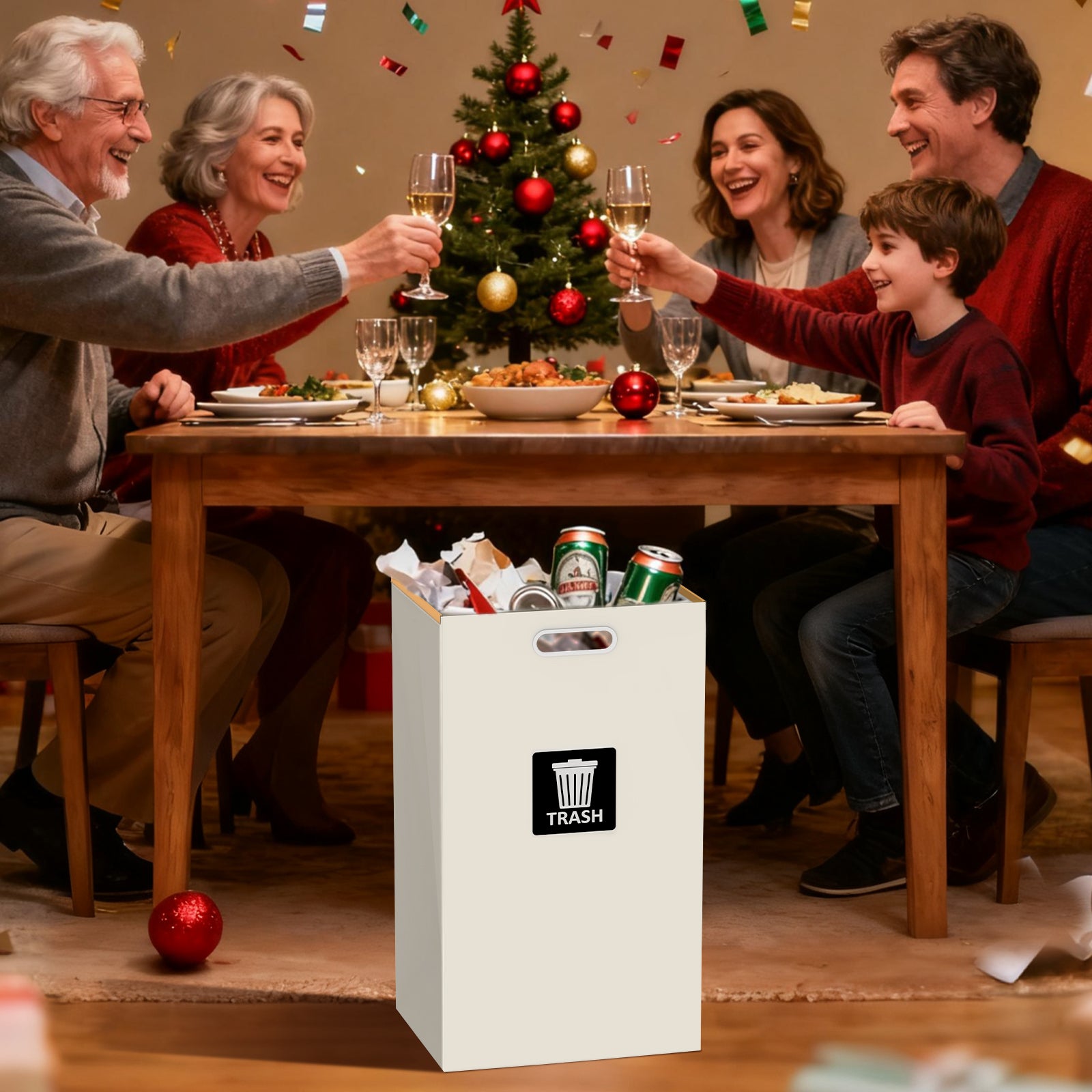 30 Gallon Disposable Trash Cans for party(8 Pack)