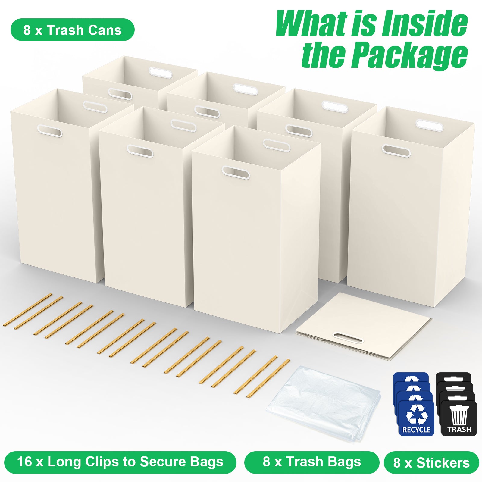 30 Gallon Disposable Trash Cans