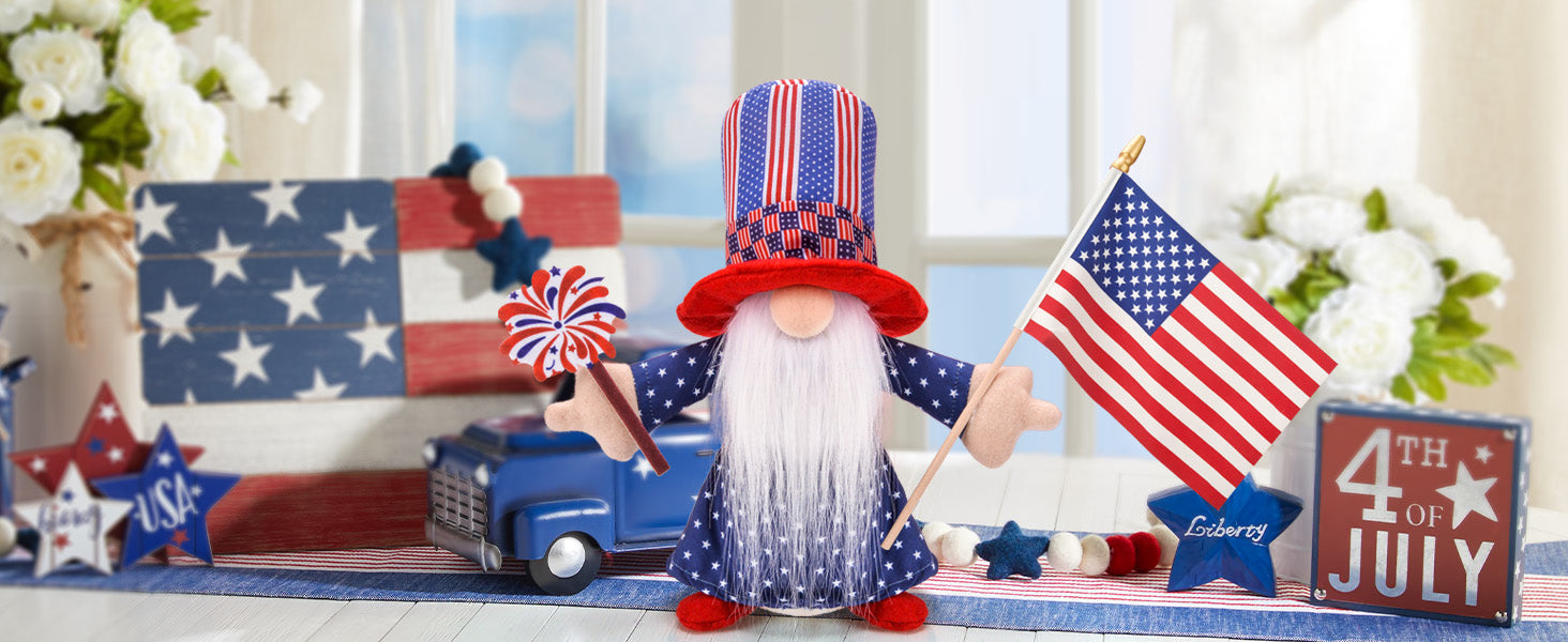 Patriotic Decoration Gnome