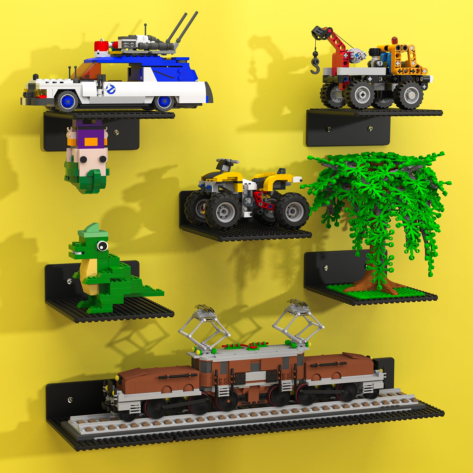 lego shelf display LGD-Black-9pcs