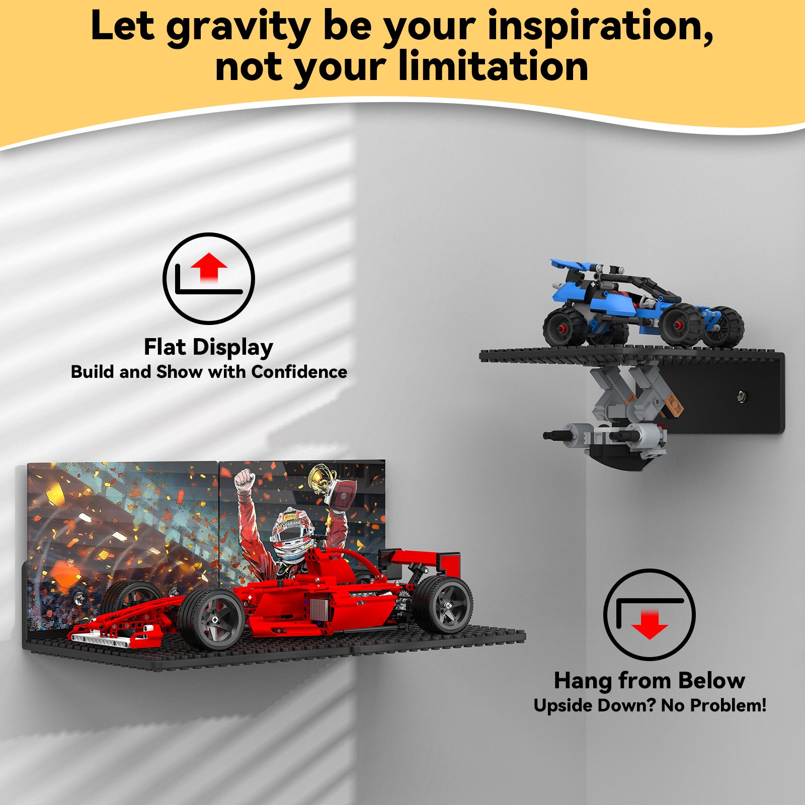 lego shelf display LGD-Black-F1-6pcs