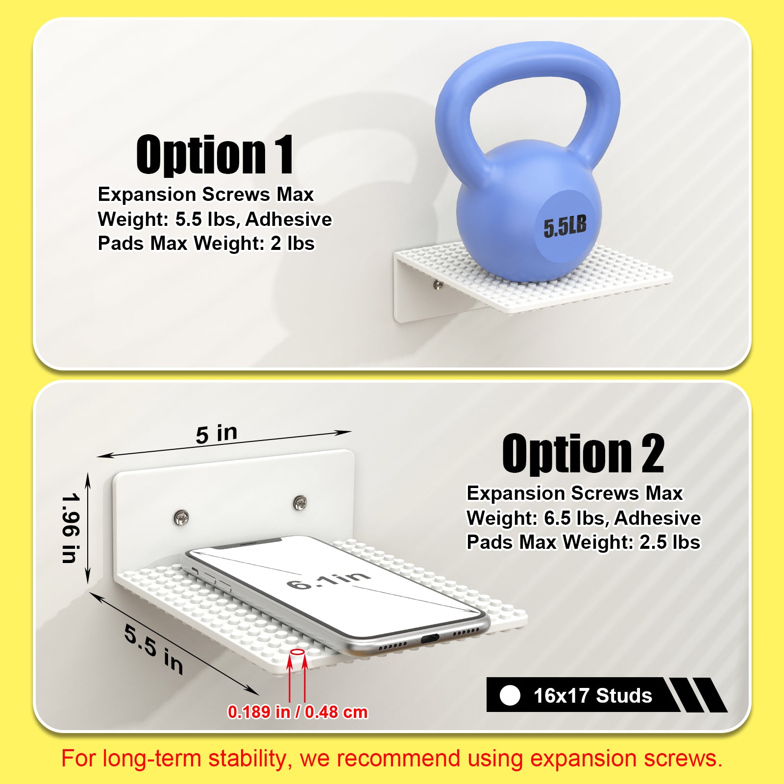 lego shelf display LGD-White-9pcs