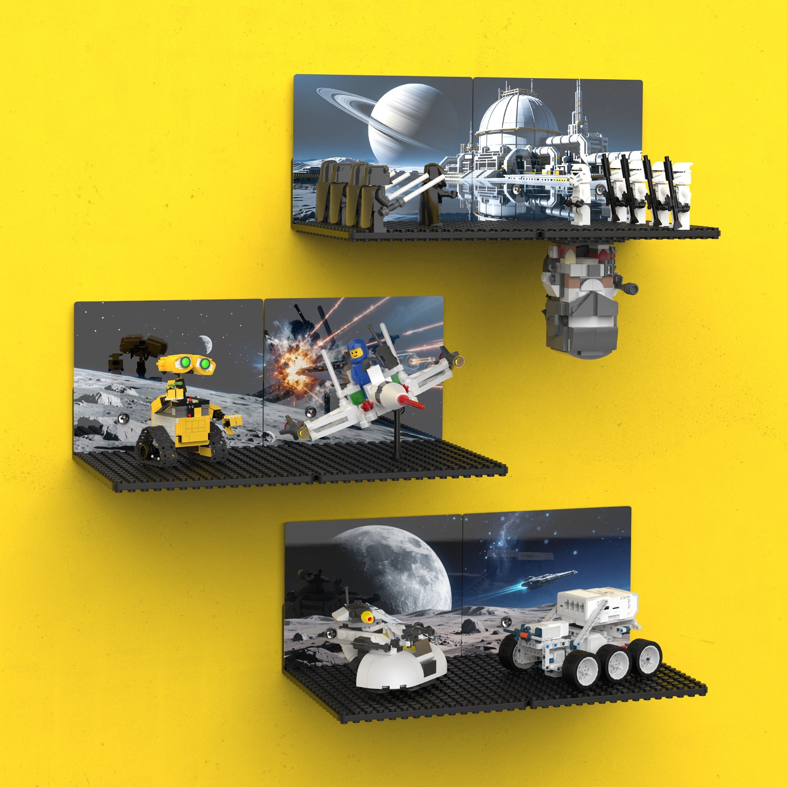 lego shelf display LGD-Black-Space-6pcs