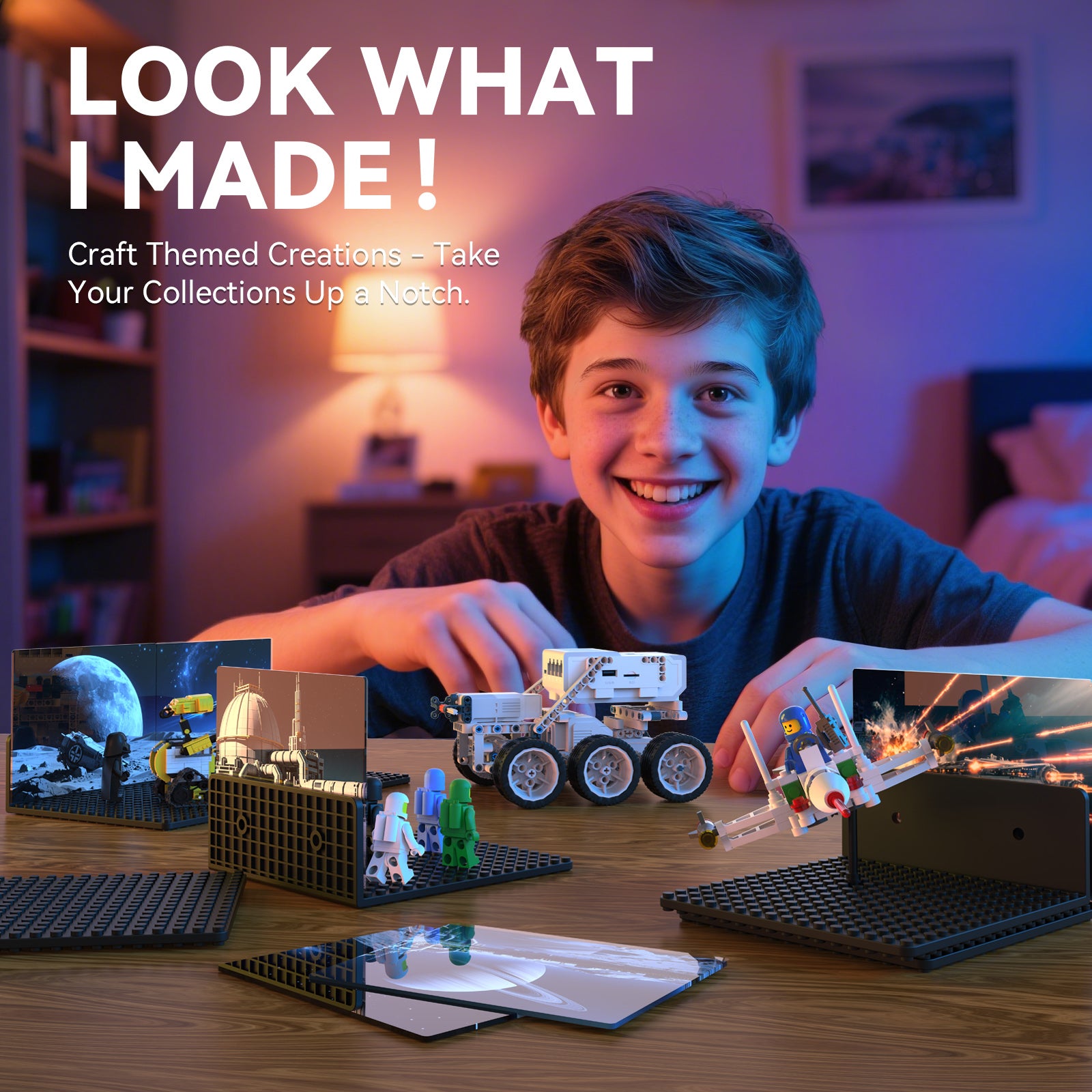 lego shelf display LGD-Black-Space-6pcs