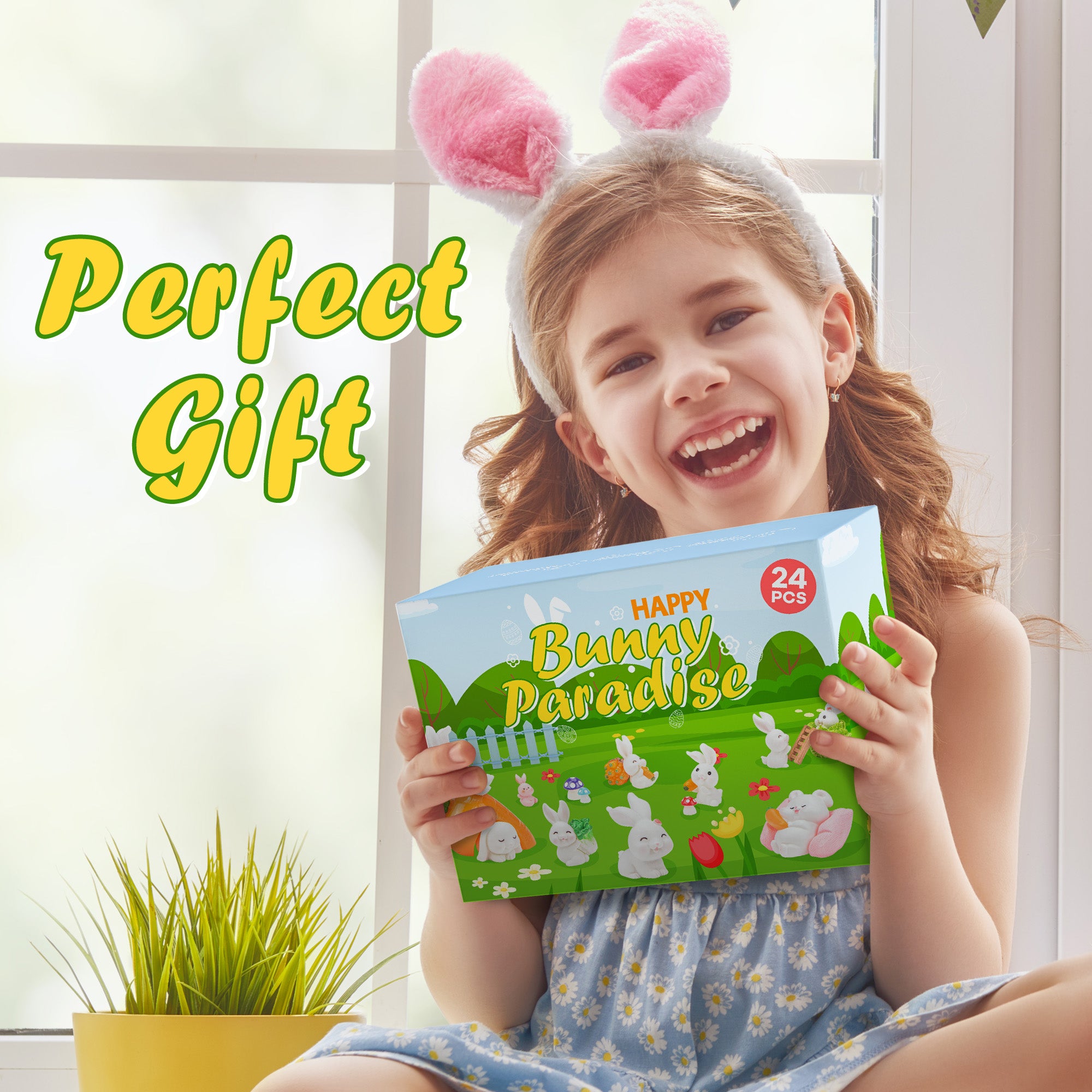 24 Pcs Prefilled Easter Eggs with Bunny