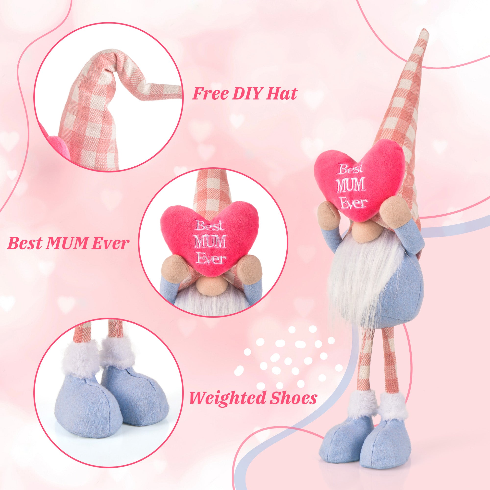 Mother's Day Gnome Plush Decorations Gifts