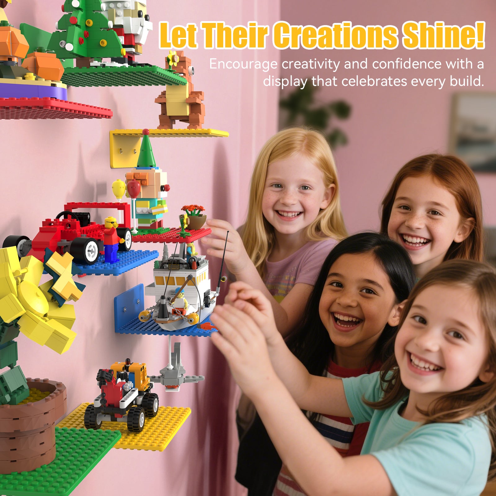 lego shelf display LGD-Multicolor-8pcs