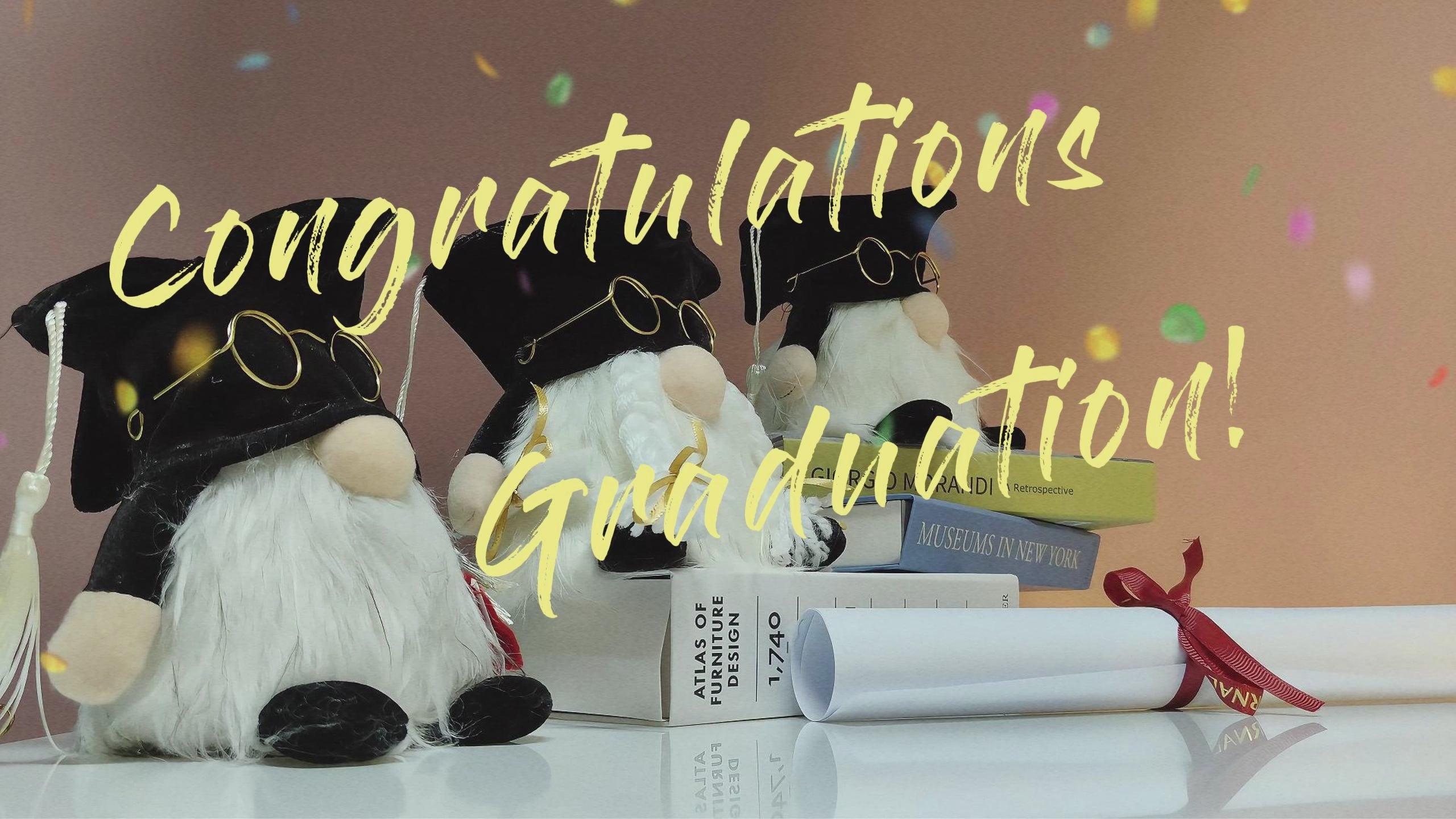 Lighted Graduation Gnome