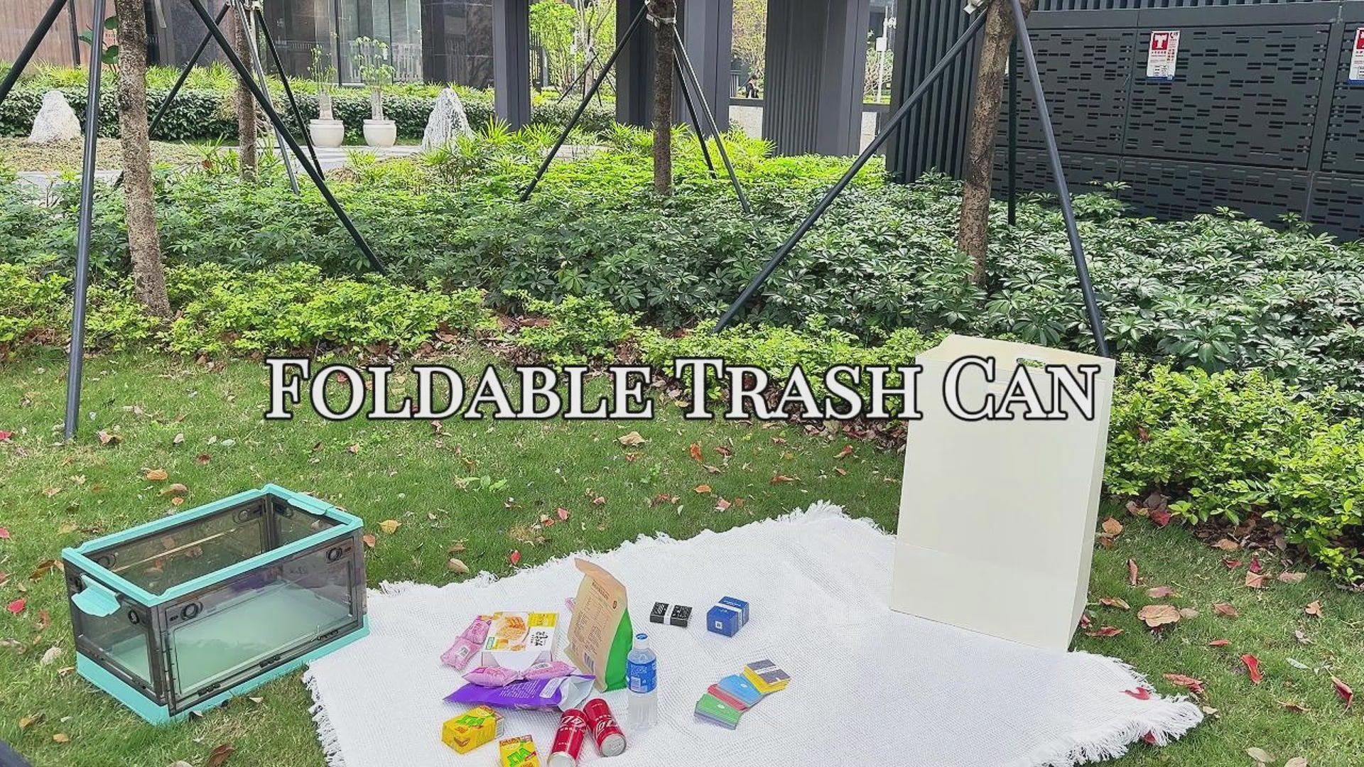 13 Gallon Disposable Trash Cans with Built-in Handles, 4 Pack Extra Large Portable Trash Can, Waterproof Layer Reusable Garbage Cans, Extra-Thick Cardboard Recycling Bins, Perfect for Parties, White