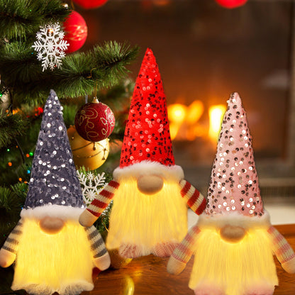 Light Up Christmas Gnomes 3pcs