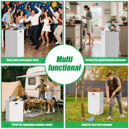 30 Gallon Corrugated Cardboard Disposable Trash Cans for Parties