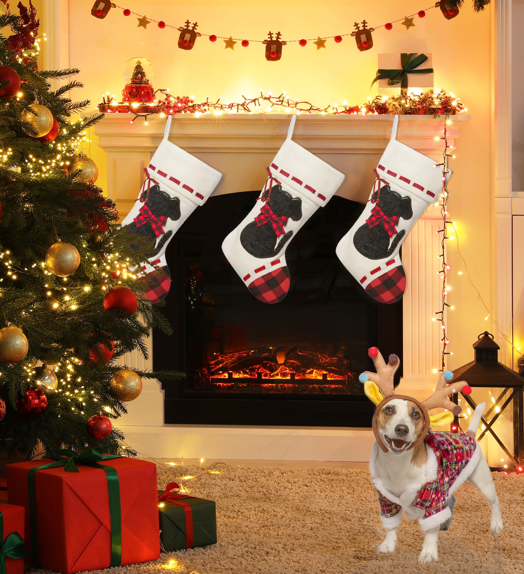 Dog Stockings Christmas Decorations