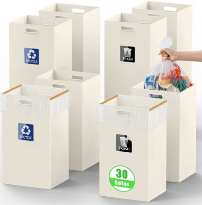 30 Gallon Disposable Trash Cans for party（8 Pack）
