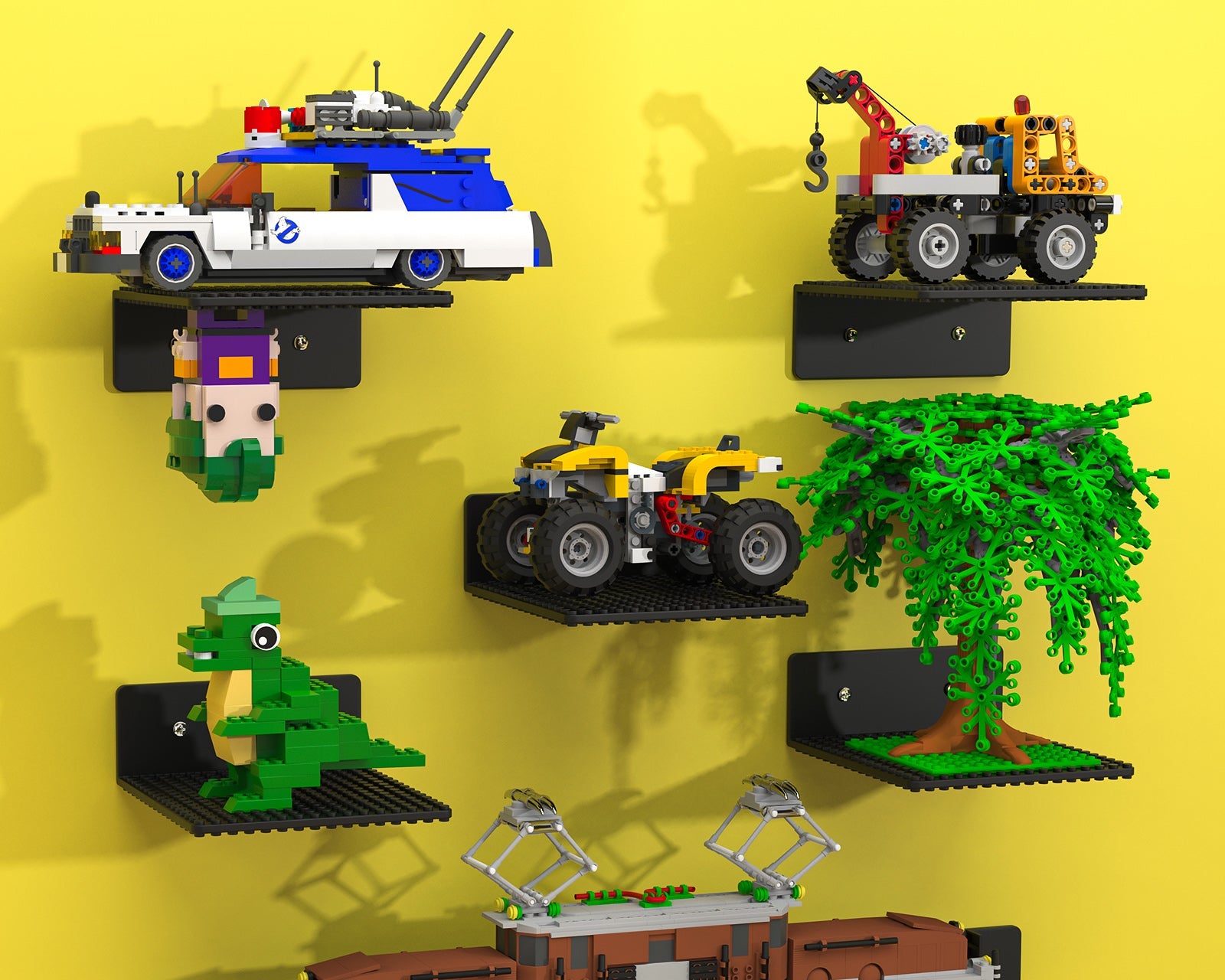 lego shelf display LGD-Black-9pcs