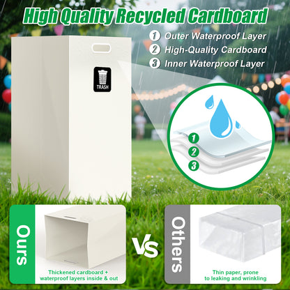 30 Gallon Disposable Trash Cans 4 Pack