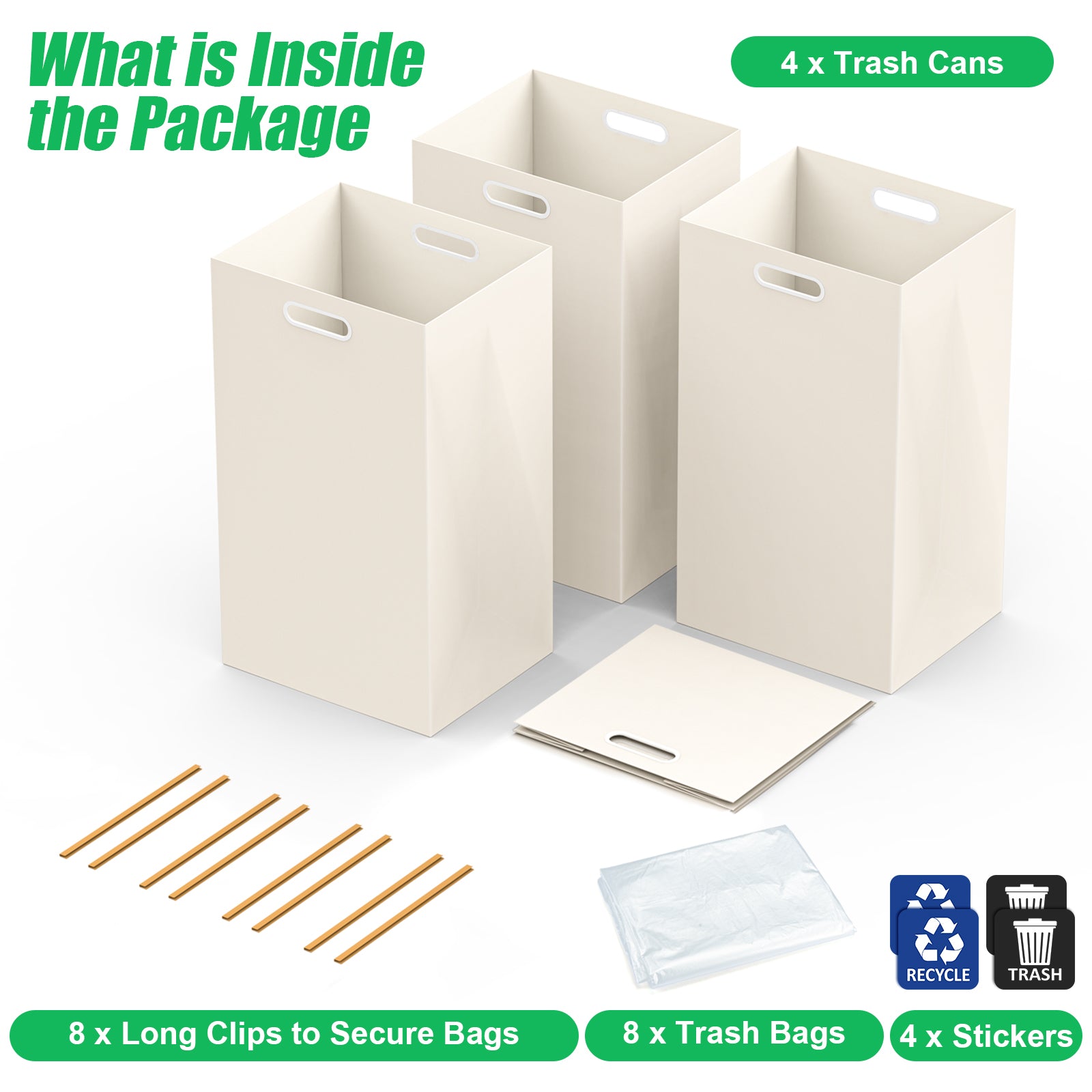 30 Gallon Disposable Trash Cans for party