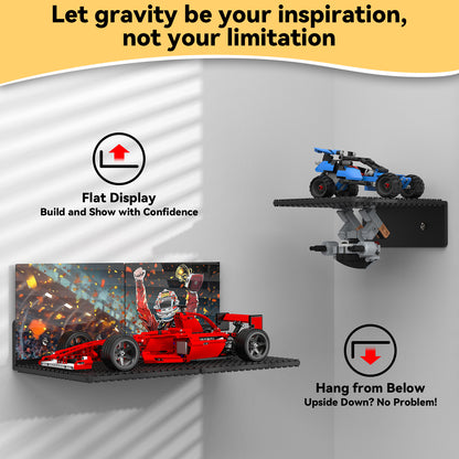 lego shelf display LGD-Black-F1-6pcs