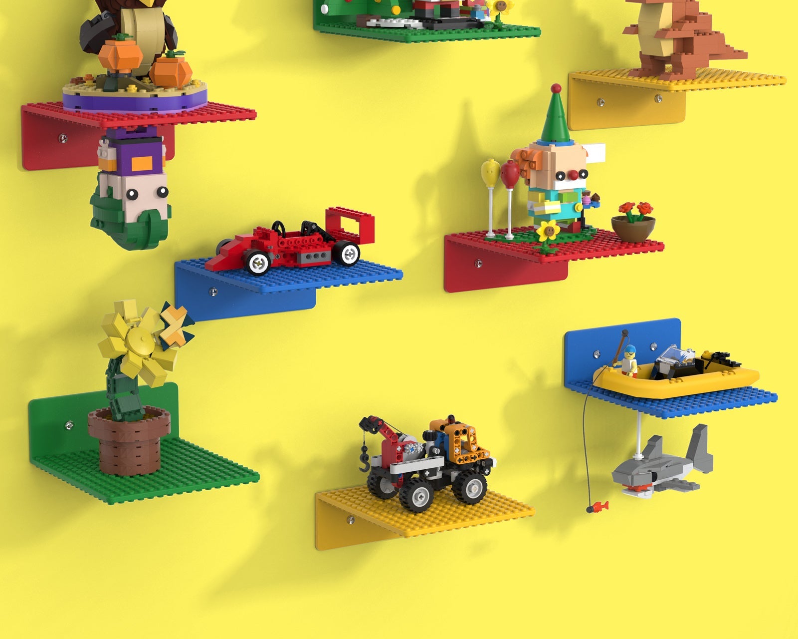 lego shelf display LGD-White-8pcs-Large