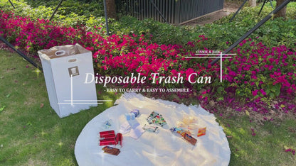 30 Gallon Corrugated Cardboard Disposable Trash Cans