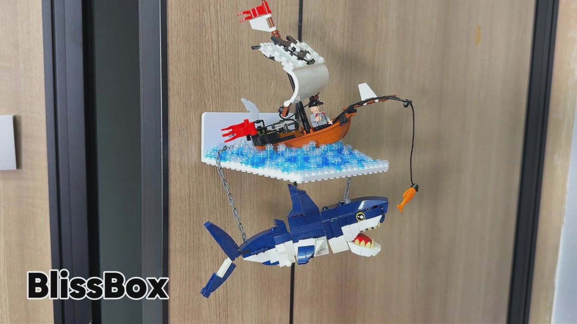 lego shelf display(LGD-Black-3pcs)